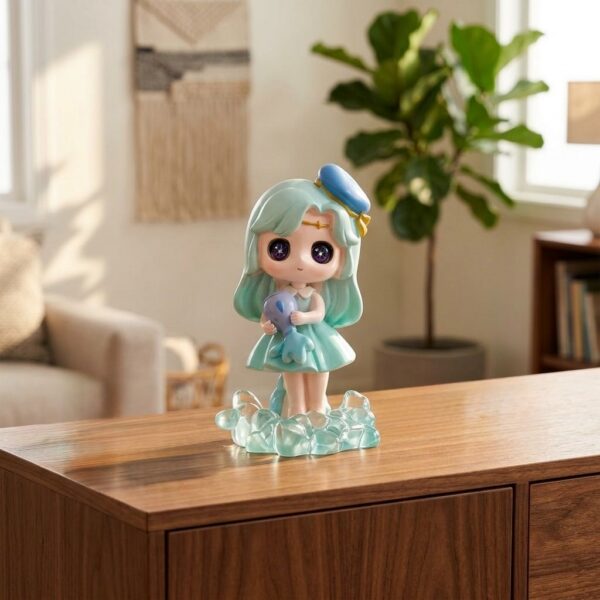 Art Toy โมเดลฟิกเกอร์ เจ้าหญิงแห่งดวงดาว ราศีกุมภ์ เสริมดวงชะตา การเงินการงานโชคลาภ คริสตัล ของขวัญ