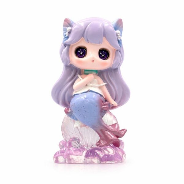 Art Toy โมเดลฟิกเกอร์ เจ้าหญิงแห่งดวงดาว ราศีมีน เสริมดวงชะตา การเงินการงานโชคลาภ ฐานคริสตัล ของขวัญ