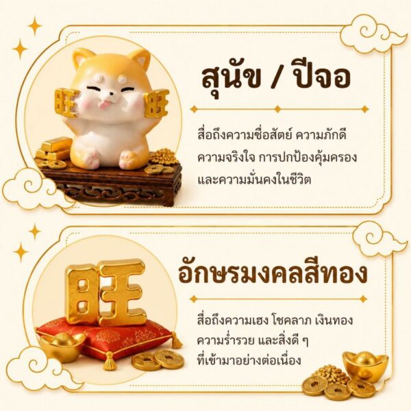 th-11134207-81ztc-mogdlpbbzfgp5f.jpg ฟิกเกอร์ สุนัขน้อยปีจอ ถืออักษรมงคล โมเดล นักษัตร เสริมโชคลาภ เรียกทรัพย์ Art Toy ของเล่น