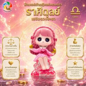 Art Toy โมเดลฟิกเกอร์ เจ้าหญิงแห่งดวงดาว ราศีตุลย์ เสริมดวงชะตา การเงินการงานโชคลาภ คริสตัล ของขวัญ