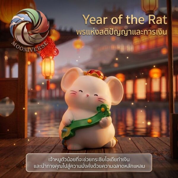 th-11134207-81ztd-mo6fqlvlpgco4a.jpg ฟิกเกอร์เหล่าทวยเทพน้อย 12 นักษัตรมงคล : พรจากสรวงสวรรค์ "ปีชวด" โมเดลฟิกเกอร์เสริมมงคล ของสะสม ของขวัญดีไซน์น่ารัก