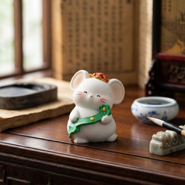 th-11134207-81ztd-mo6fsli9zuv55d.jpg ฟิกเกอร์เหล่าทวยเทพน้อย 12 นักษัตรมงคล : พรจากสรวงสวรรค์ "ปีชวด" โมเดลฟิกเกอร์เสริมมงคล ของสะสม ของขวัญดีไซน์น่ารัก