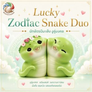 ฟิกเกอร์ งูคู่รัก นักษัตรปีมะเส็ง โมเดล ความรัก โชคลาภ ปัญญา แม่เหล็กดูดติดกัน ของเล่น Art Toy