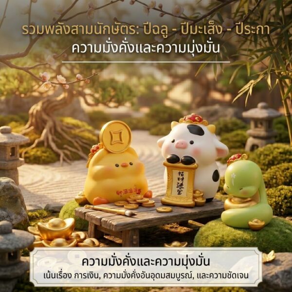 ฟิกเกอร์เหล่าทวยเทพน้อย 12 นักษัตรมงคล : พรจากสรวงสวรรค์  " ปีฉลู " ของสะสมเสริมมงคล นำโชค สายมู เสริมความมั่งคั่ง