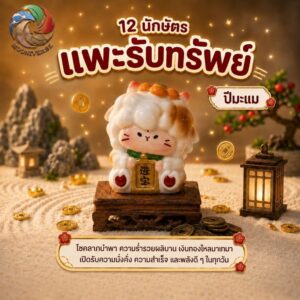 th-11134207-81zth-mongl96bsow2ec.jpg ฟิกเกอร์ เเพะรับทรัพย์ ถือเหรียญมงคล ร่ำรวย นักษัตร ปีมะเเม ตกแต่งโต๊ะ Art toy ของเล่น Mooniverse