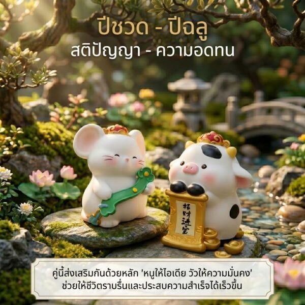 ฟิกเกอร์เหล่าทวยเทพน้อย 12 นักษัตรมงคล : พรจากสรวงสวรรค์  " ปีฉลู " ของสะสมเสริมมงคล นำโชค สายมู เสริมความมั่งคั่ง