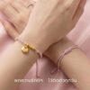 สร้อยข้อมือเชือกชมพู ด้ายชมพู + จี้ถุงเงินมงคล เครื่องประดับ เสริมโชคลาภ การเงินดี ลูกปัดสีชมพู กำไลข้อมือสายมู