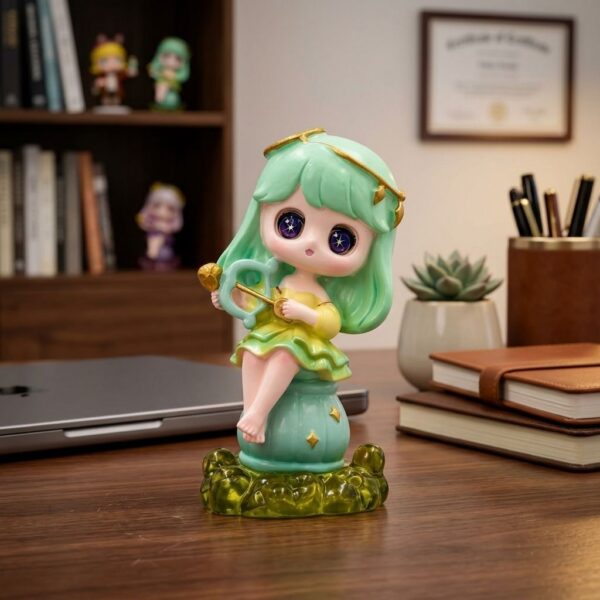 Art Toy โมเดลฟิกเกอร์ เจ้าหญิงแห่งดวงดาว ราศีธนู เสริมดวงชะตา การเงินการงานโชคลาภ ฐานคริสตัล ของขวัญ