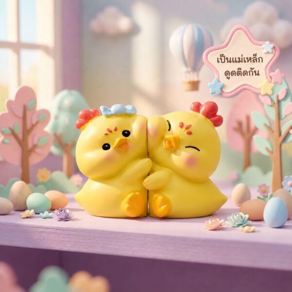 th-11134207-81ztl-mo84rge0ham986.jpg ฟิกเกอร์ ไก่คู่รัก นักษัตรปีระกา โมเดล ความรัก ความสำเร็จ โชคลาภ แม่เหล็กดูดติดกัน ของเล่น Art Toy