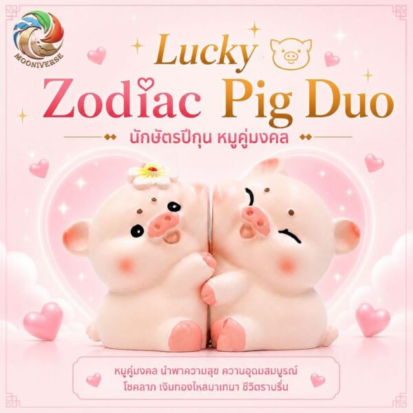 th-11134207-81ztl-mo851lu51ibkec.jpg ฟิกเกอร์ หมูคู่รัก นักษัตรปีกุน โมเดล ความรัก โชคลาภ ความมั่งคั่ง แม่เหล็กดูดติดกัน ของเล่น Art Toy