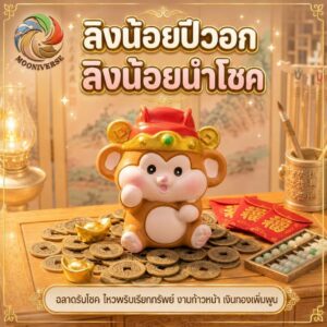 ฟิกเกอร์ ลิงน้อยปีวอก สวมหมวกมงคล โมเดล นักษัตร เสริมโชคลาภ เรียกทรัพย์ Art Toy ของเล่น