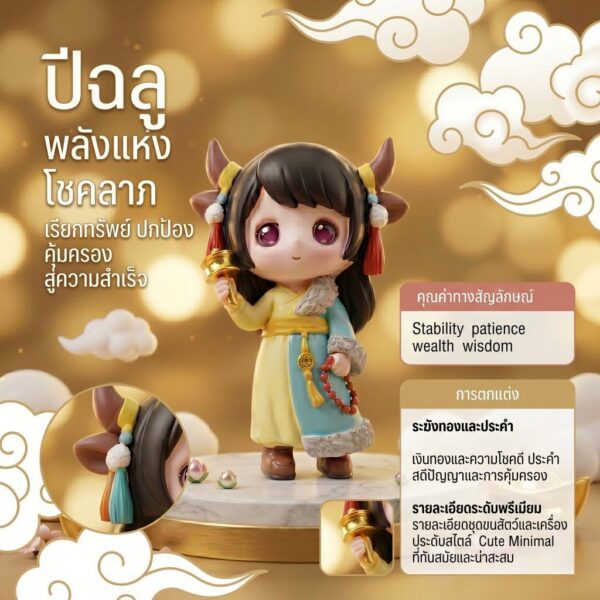 th-11134207-81ztm-mnkwhmi9h5og01.jpg โมเดลฟิกเกอร์ เสริมมงคล เทพธิดา 12นักษัตร ( ปีฉลู ) โชคลาภ เสริมเงินทอง ของขวัญวันเกิด ของสะสม