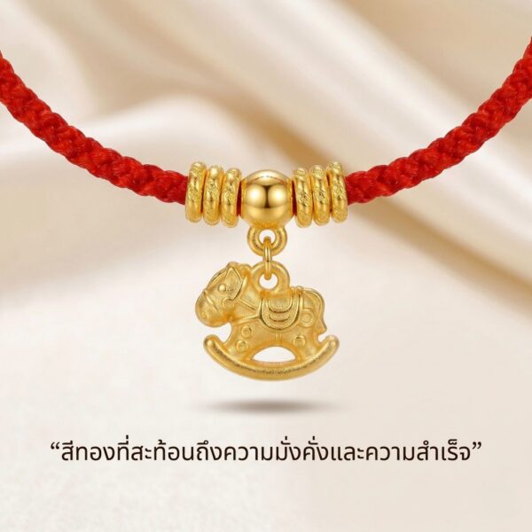 th-11134207-81ztn-mnfb1wzs11xc3e.jpg สร้อยข้อมือเชือกแดง ด้ายแดงมงคล + จี้ม้าโยกสีทอง เสริมความสำเร็จ การงาน โชคลาภ โอกาสในชีวิต สีทอง ปรับขนาดได้ สายมู