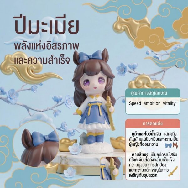 โมเดลฟิกเกอร์ เสริมมงคล เทพธิดา 12นักษัตร ( ปีมเมีย ) โชคลาภ เสริมเงินทอง ของขวัญวันเกิด ของสะสม