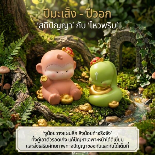 th-11134207-81ztn-mo6nsxkphgqr74-1.jpg ฟิกเกอร์เหล่าทวยเทพน้อย 12 นักษัตรมงคล : พรจากสรวงสวรรค์ " ปีวอก" โมเดลเสริมมงคล เสริมโชคดี ปีลิง ของสะสมสุดน่ารัก