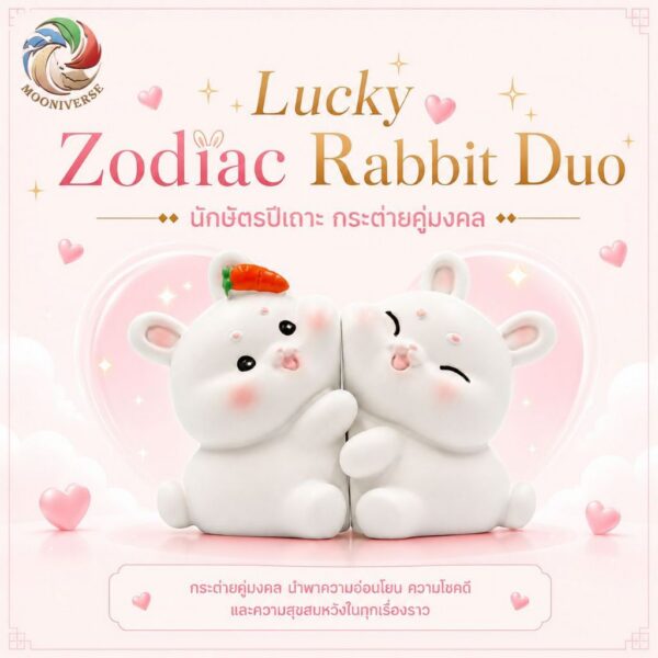 th-11134207-81ztn-mo83afu2fm696d.jpg ฟิกเกอร์ กระต่ายคู่รัก นักษัตรปีเถาะ โมเดล ความรัก โชคลาภ แม่เหล็กดูดติดกัน ของเล่น Art Toy