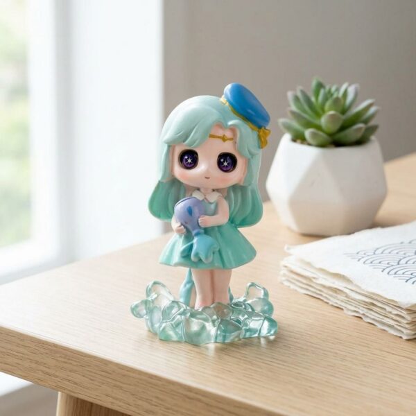 Art Toy โมเดลฟิกเกอร์ เจ้าหญิงแห่งดวงดาว ราศีกุมภ์ เสริมดวงชะตา การเงินการงานโชคลาภ คริสตัล ของขวัญ