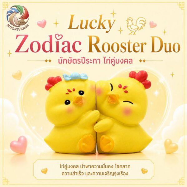 th-11134207-81zto-mo84rgeip9u0b5.jpg ฟิกเกอร์ ไก่คู่รัก นักษัตรปีระกา โมเดล ความรัก ความสำเร็จ โชคลาภ แม่เหล็กดูดติดกัน ของเล่น Art Toy