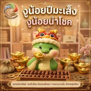 ฟิกเกอร์ งูน้อยปีมะเส็ง ถือก้อนทอง โมเดล นักษัตร เสริมโชคลาภ เรียกทรัพย์ Art Toy ของเล่น