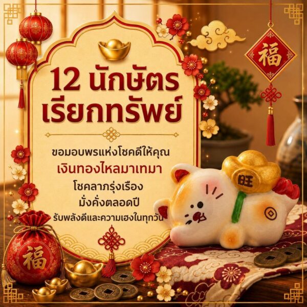 ฟิกเกอร์ หมาโชคดีรุ่งเรือง ก้อนทองจีน ร่ำรวย นักษัตร ปีจอ ตกแต่งโต๊ะ  Art toy ของเล่น Mooniverse