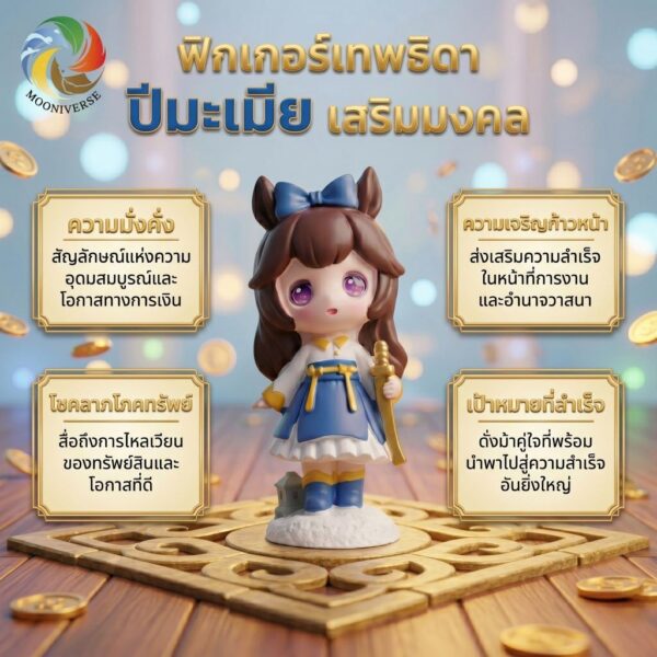 โมเดลฟิกเกอร์ เสริมมงคล เทพธิดา 12นักษัตร ( ปีมเมีย ) โชคลาภ เสริมเงินทอง ของขวัญวันเกิด ของสะสม