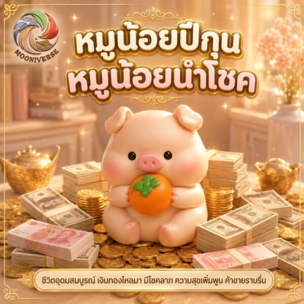 th-11134207-81ztp-mogdqsjdbuh947.jpg ฟิกเกอร์ หมูน้อยปีกุน ถือส้มมงคล โมเดล นักษัตร เสริมโชคลาภ เรียกทรัพย์ Art Toy ของเล่น
