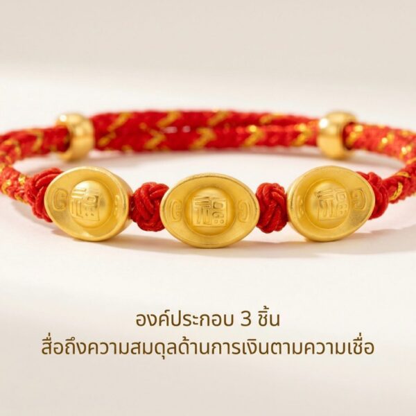 th-11134207-81ztq-mnfaaugoehhd14.jpg สร้อยข้อมือเชือกแดง ด้ายแดงมงคล + จี้ทองก้อน 3 ก้อน เสริมโชคลาภ การเงิน ร่ำรวย ความเจริญก้าวหน้า ปรับขนาดได้ สายมู
