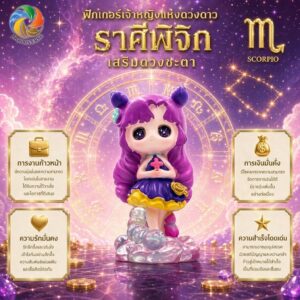 th-11134207-81ztq-mnkz1czysd8kbe.jpg Art Toy โมเดลฟิกเกอร์ เจ้าหญิงแห่งดวงดาว ราศีพิจิก เสริมดวงชะตา การเงินการงานโชคลาภ คริสตัล ของขวัญ