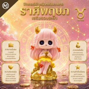 Art Toy โมเดลฟิกเกอร์ เจ้าหญิงแห่งดวงดาว ราศีพฤษภ เสริมดวงชะตา การเงินการงานโชคลาภ คริสตัล ของขวัญ