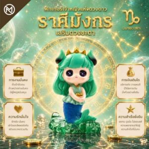 Art Toy โมเดลฟิกเกอร์ เจ้าหญิงแห่งดวงดาว ราศีมังกร เสริมดวงชะตา การเงินการงานโชคลาภ คริสตัล ของขวัญ
