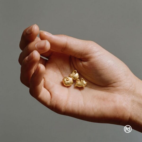 จี้ 12 นักษัตร คอลเลกชัน "Golden Mellow" จี้ทองแมตต์ สไตล์มินิมอล 3D Chibi เสริมดวง น่ารัก เรียบหรู Mooniverse