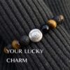 2 กำไลหินมงคล แบล็กอาเกต Black Agate ปกป้องคุ้มครอง เสริมความมั่นใจ ชาร์มนักษัตร เงินแท้ S999 Starlit