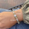 กำไลหินมงคล พรีไนต์ (Prehnite) เสริมสมดุล ฟื้นฟูจิตใจ ชาร์มนักษัตรน่ารัก เงินแท้ S999 รุ่น Destiny