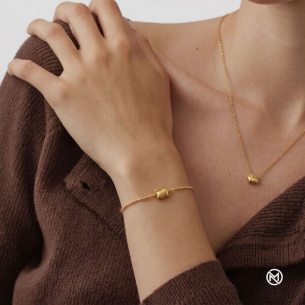 จี้ 12 นักษัตร คอลเลกชัน "Golden Mellow" จี้ทองแมตต์ สไตล์มินิมอล 3D Chibi เสริมดวง น่ารัก เรียบหรู Mooniverse