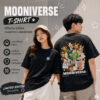 4 เสื้อยืดผ้า Cotton สกรีนลาย 12 นักษัตร MOONIVERSE สไตล์สตรีท สีขาว สีดำ แมทช์ง่าย ใส่สบาย เข้าทุกลุค