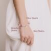 4 กำไลหินมงคล Collection Trinity Rose Quartz เสริมเสน่ห์ โชคดี พร้อมจี้ซาฮะเงินแท้ S925