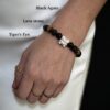 4 กำไลหินมงคล แบล็กอาเกต Black Agate ปกป้องคุ้มครอง เสริมความมั่นใจ ชาร์มนักษัตร เงินแท้ S999 Fortune