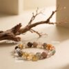 กำไลหินมงคล รูไทล์ควอตซ์ (Rutilated Quartz) เสริมการเงิน เปิดรับโอกาส จี้ซาฮะเงินแท้S925 รุ่นTrinity