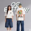7 เสื้อยืดทรง Oversize สกรีนลาย 12 นักษัตร MOONIVERSE สไตล์สตรีท vintage สีขาว สีดำ แมทช์ทุกลุค ใส่สบาย