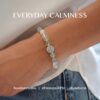 กำไลหินมงคล พรีไนต์ (Prehnite) เสริมสมดุล ฟื้นฟูจิตใจ ชาร์มนักษัตรน่ารัก เงินแท้ S999 รุ่น Destiny