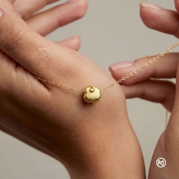 จี้ 12 นักษัตร คอลเลกชัน "Golden Mellow" จี้ทองแมตต์ สไตล์มินิมอล 3D Chibi เสริมดวง น่ารัก เรียบหรู Mooniverse