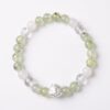 กำไลหินมงคล พรีไนต์ (Prehnite) เสริมสมดุล ฟื้นฟูจิตใจ ชาร์มนักษัตร เงินแท้ S999 รุ่น Fortune