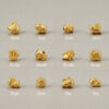 จี้ 12 นักษัตร คอลเลกชัน "Golden Mellow" จี้ทองแมตต์ สไตล์มินิมอล 3D Chibi เสริมดวง น่ารัก เรียบหรู Mooniverse