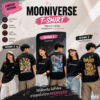 ปก เสื้อยืดผ้า Cotton สกรีนลาย 12 นักษัตร MOONIVERSE สไตล์สตรีท สีขาว สีดำ แมทช์ง่าย ใส่สบาย เข้าทุกลุค