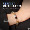 กำไลหินมงคล รูไทล์ควอตซ์ (Rutilated Quartz) เสริมการเงิน ชาร์มนักษัตรทรงกลม เงินแท้S999 รุ่น Starlit