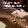 กำไลหินแท้ โรสควอตซ์ เสริมความรัก ชาร์มนักษัตร เงินแท้ S999 | Fortune